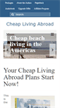 Mobile Screenshot of cheaplivingabroad.com